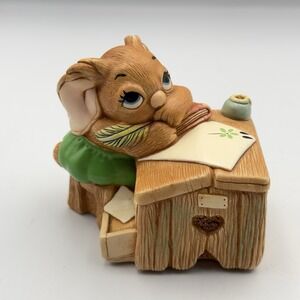 Vtg Pendelfin Boswell Figurine Bunny at Desk Hand Painted Made in England Box